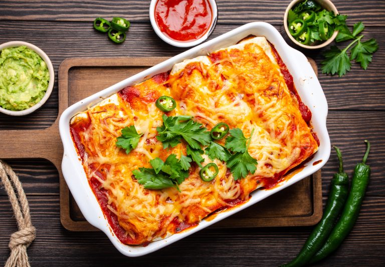 Enchilada med salami