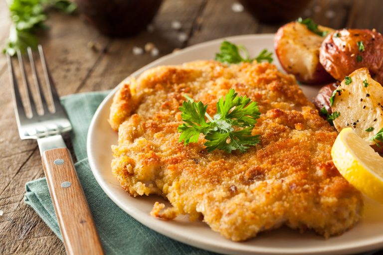 Weiner schnitzel på älg med Kotivara salami